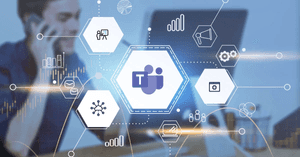 Microsoft Teams Collaboration Concept PNG image with transparent background
