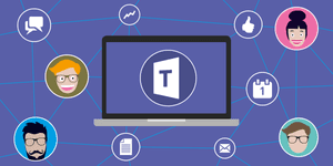 Microsoft Teams Communication Concept PNG image with transparent background