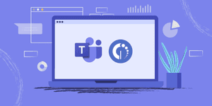 Microsoft Teams Integration Illustration PNG image with transparent background