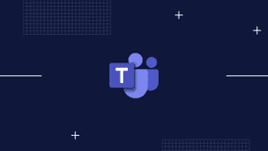 Microsoft Teams Logo Abstract Background PNG image with transparent background