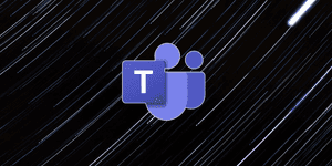 Microsoft Teams Logo Rain Animation PNG image with transparent background