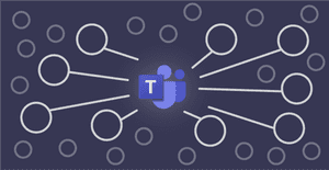 Microsoft Teams Network Graphic PNG image with transparent background