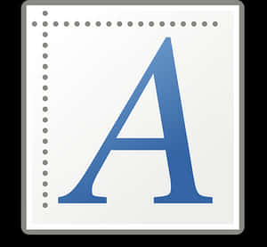 Microsoft Word Icon Letter A PNG with transparent background