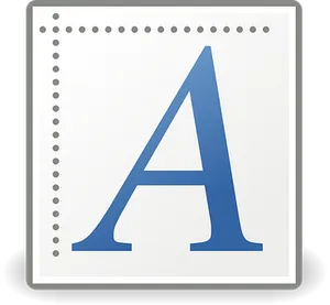 Microsoft Word Icon Letter A PNG Image