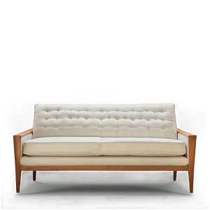 Mid Century Modern White Couch Png Hgn PNG Image