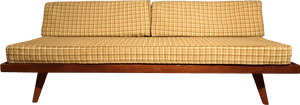 Go To Image - Transparent Mid Century Sofa, HD Png Download PNG image with transparent background