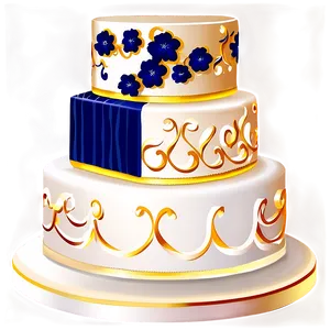 Midnight Blue Wedding Cake Png Scg PNG Image