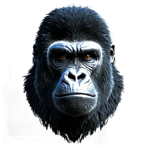 Mighty Angry Gorilla Png 06252024 PNG Image