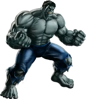 Mighty_ Hulk_ Illustration PNG Image