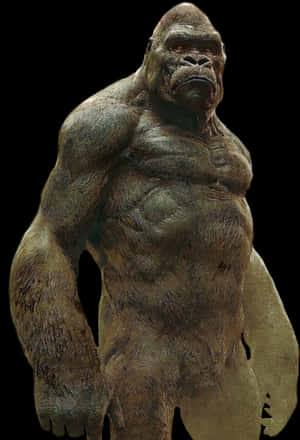 Mighty King Kong Portrait PNG image with transparent background
