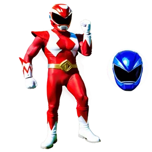 Mighty Morphin Red Ranger Png Bak PNG Image