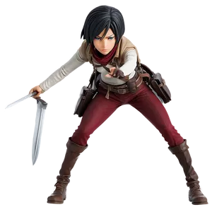 Mikasa Ackerman Action Pose Png Qql2 PNG Image