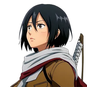 Mikasa Ackerman Close-up Png 18 PNG Image