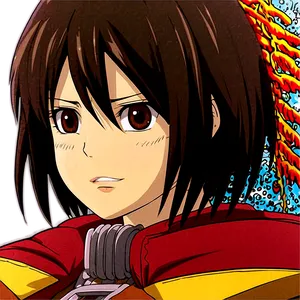 Mikasa Ackerman Close-up Png Irt43 PNG Image