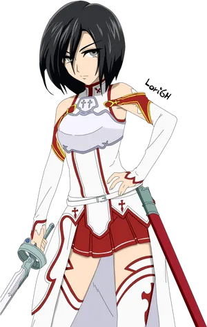 Mikasa Ackerman Fan Art PNG Image