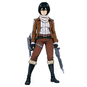 Mikasa Ackerman Full Body PNG 34 PNG