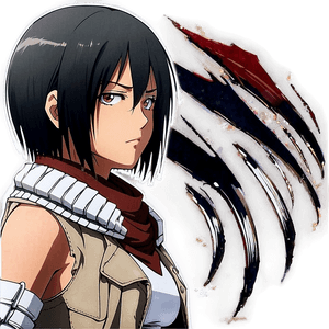 Mikasa Ackerman Full Body PNG dmn37 PNG