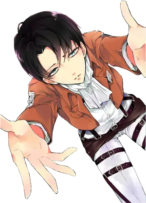 Mikasa Ackerman Reaching Out PNG Image