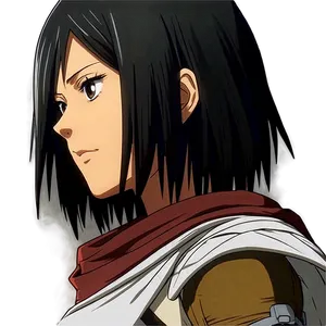 Mikasa Ackerman Serious Look Png 77 PNG Image