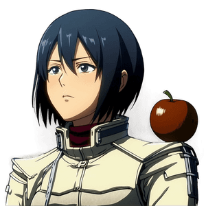 Mikasa Ackerman Side Profile PNG vwe2 PNG image with transparent background