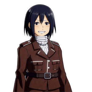 Mikasa Ackerman Smiling PNG 38 PNG image with transparent background