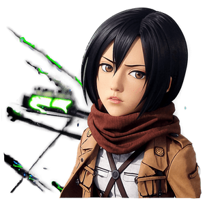Mikasa Attack on Titan PNG mud21 PNG