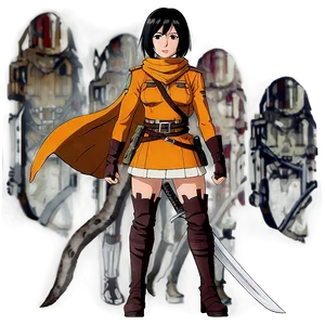 Mikasa Season 4 Outfit Png Pbg53 PNG Image