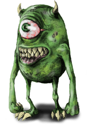 Mike Wazowski And Sully Kissing , Png Download - Mike Wazowski And Sully Combined, Transparent Png PNG with transparent background