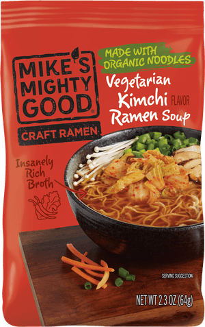 Kimchi Ramen Noodle Bowl - Mike's Mighty Good Ramen PNG