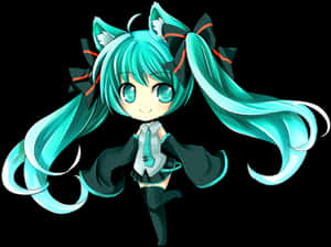 Miku Hatsune Chibi Png, Transparent Png PNG image with transparent background