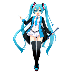 Miku Hatsune Concert Performance PNG 89 PNG image with transparent background