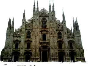 Milan Cathedral Duomo Di Milano Facade PNG Image