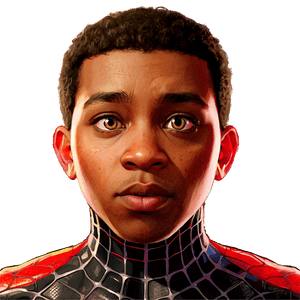 Miles Morales Close-Up PNG miq49 PNG image with transparent background