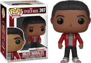 Miles Morales Funko Pop Figure397 PNG Image