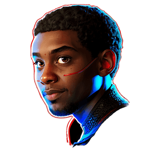 Miles Morales Profile View PNG 3 PNG image with transparent background