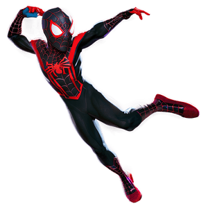 Miles Morales Web Slinging PNG 05032024 PNG image with transparent background