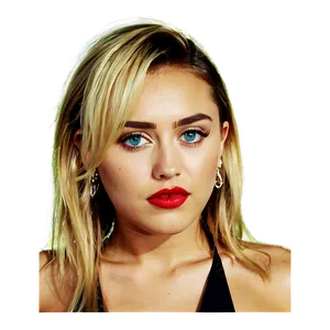 Miley Cyrus Makeup Look Png Mvw47 PNG Image