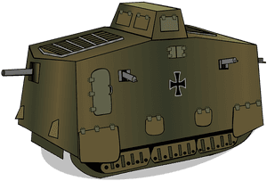 A7v, Panzer, War, Historically, Antique, 1 World War - Tank, HD Png Download PNG with transparent background