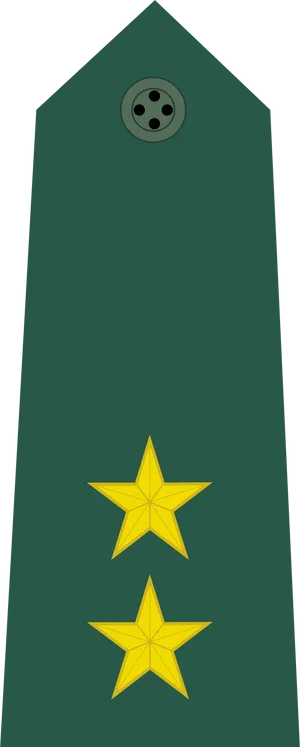 Military Epaulettewith Two Stars PNG Image