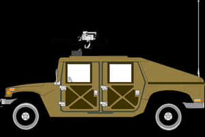 Military_ Humvee_ Vector_ Illustration PNG with transparent background