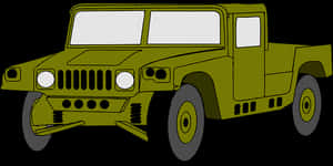 Military Jeep Illustration PNG image with transparent background