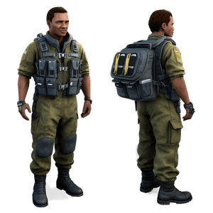 Military Pilot Uniform PNG 06252024 PNG with transparent background
