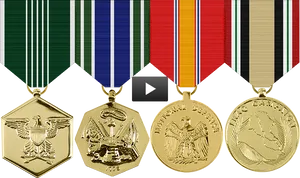 Military_ Service_ Medals PNG Image