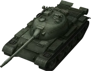 Military Tank Isolated Profile PNG Image