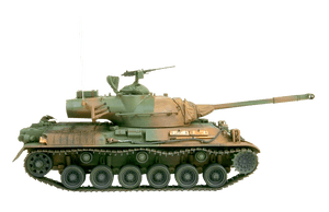 Military_ Tank_ Side_ View PNG image with transparent background