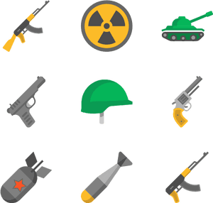 Weapons - War Flat Icon, HD Png Download PNG image with transparent background