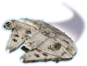 Millennium Falcon Spacecraft Vector PNG Image