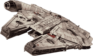 Millennium Falcon Star Wars Download Transparent Png - Transparent Background Millennium Falcon Png, Png Download PNG image with transparent background