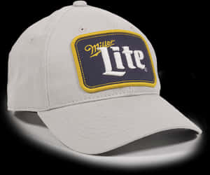 Miller Lite Logo Baseball Cap PNG image with transparent background