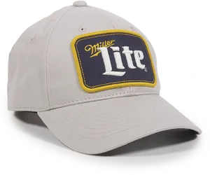 Miller Lite Logo Baseball Cap PNG Image